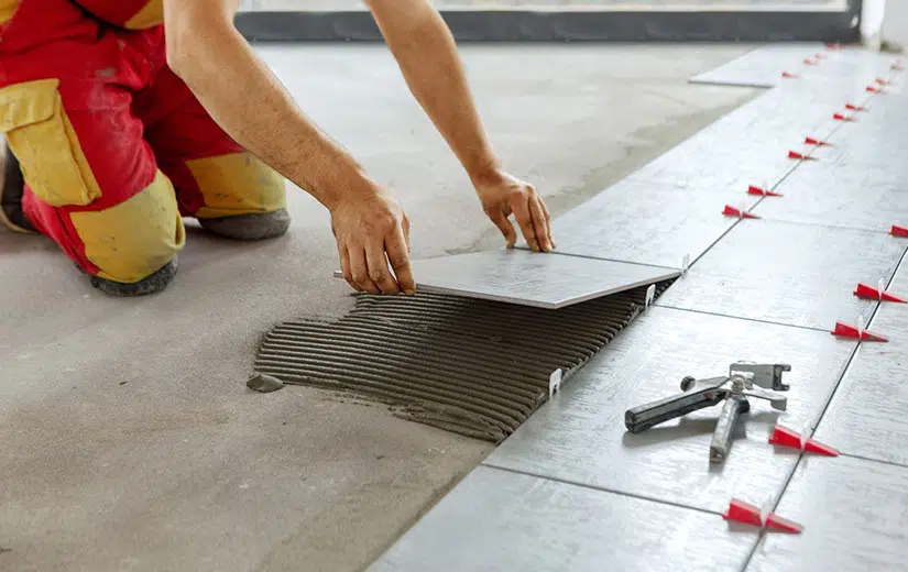 pose de carrelage à Coulaines